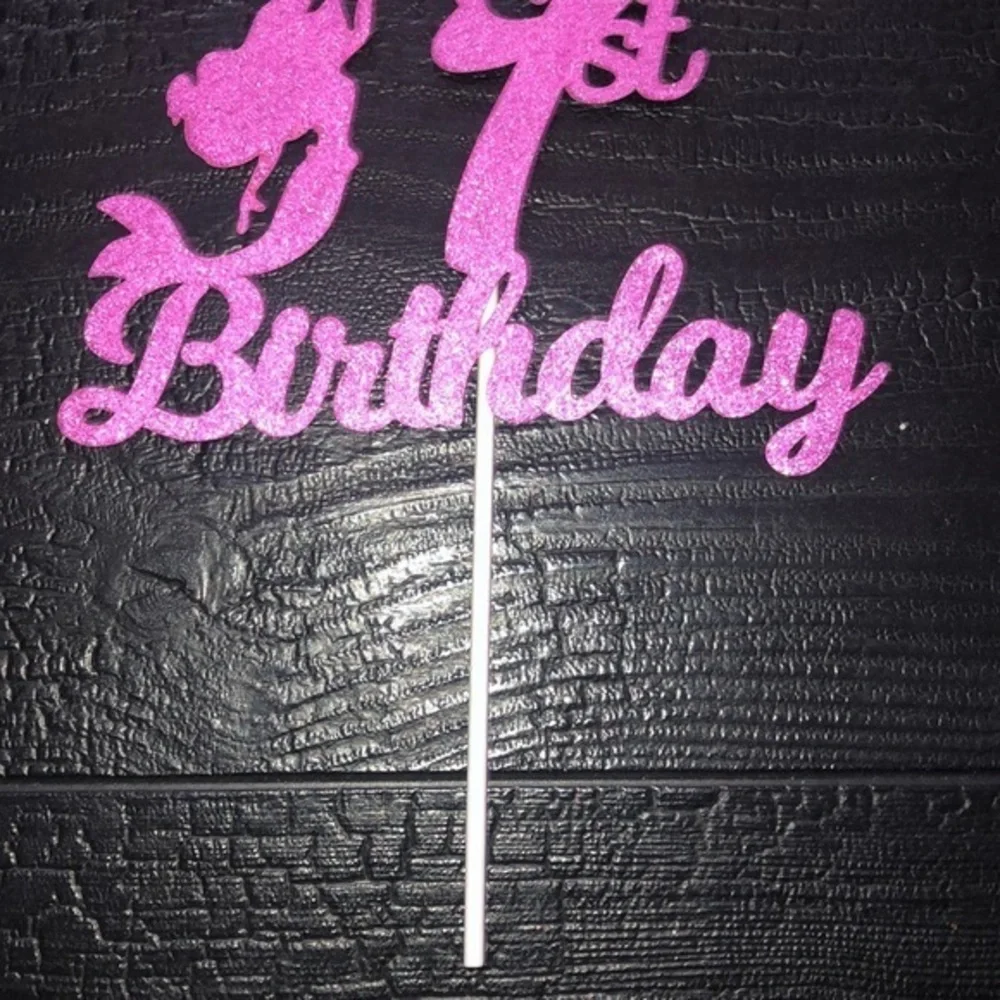 Happy 1st Birthday Cake Topper Pick‎ Mermaid Theme